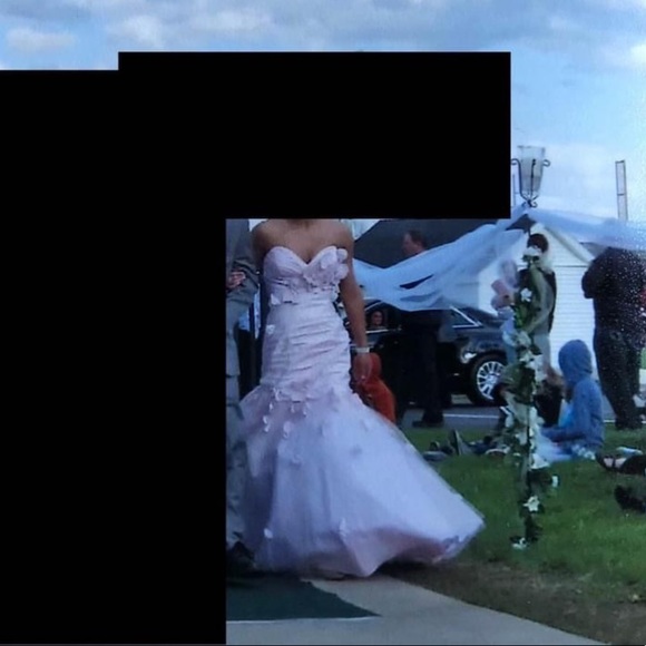 Size 2 Mermaid Prom Dress Light Pink - Picture 3 of 9